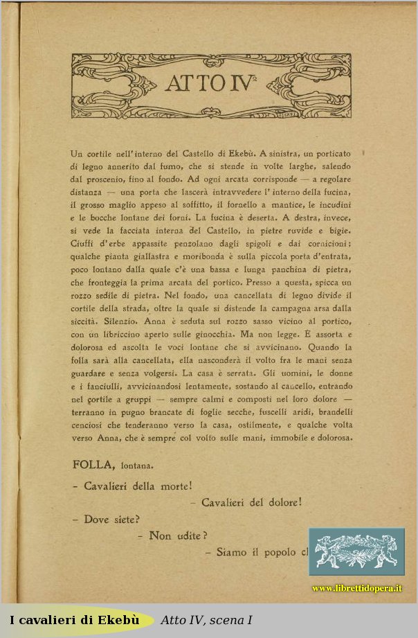 Atto IV, scena I