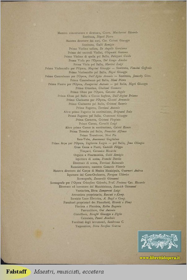 Maestri, musicisti, eccetera