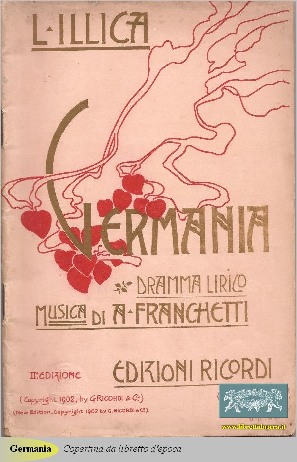 Copertina da libretto d'epoca
