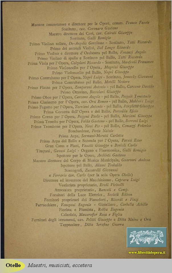 Maestri, musicisti, eccetera