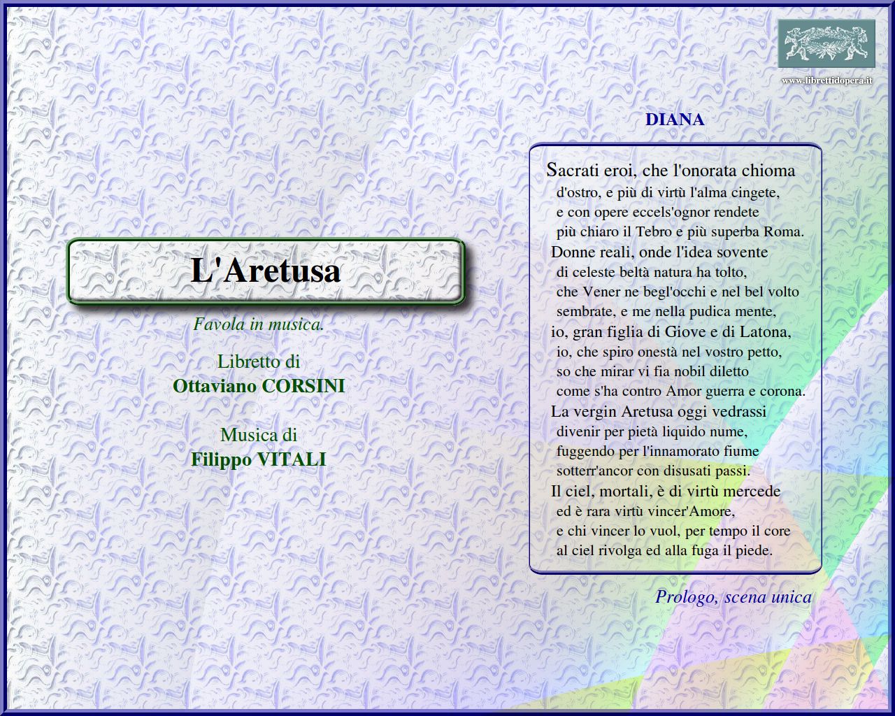 Sacrati eroi, che l'onorata chioma Sacrati eroi, che l'onorata chioma