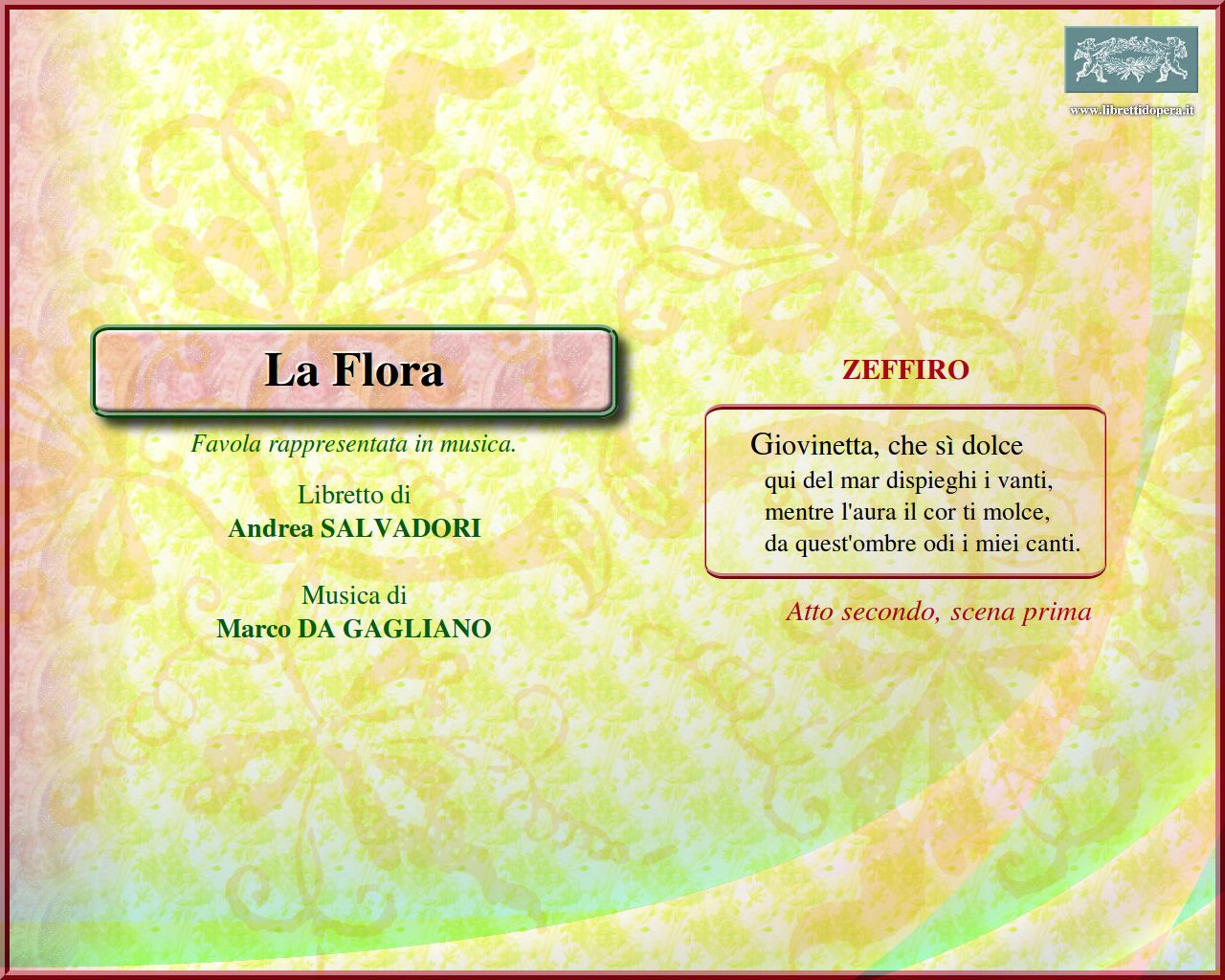 Giovinetta, che sì dolce Giovinetta, che sì dolce