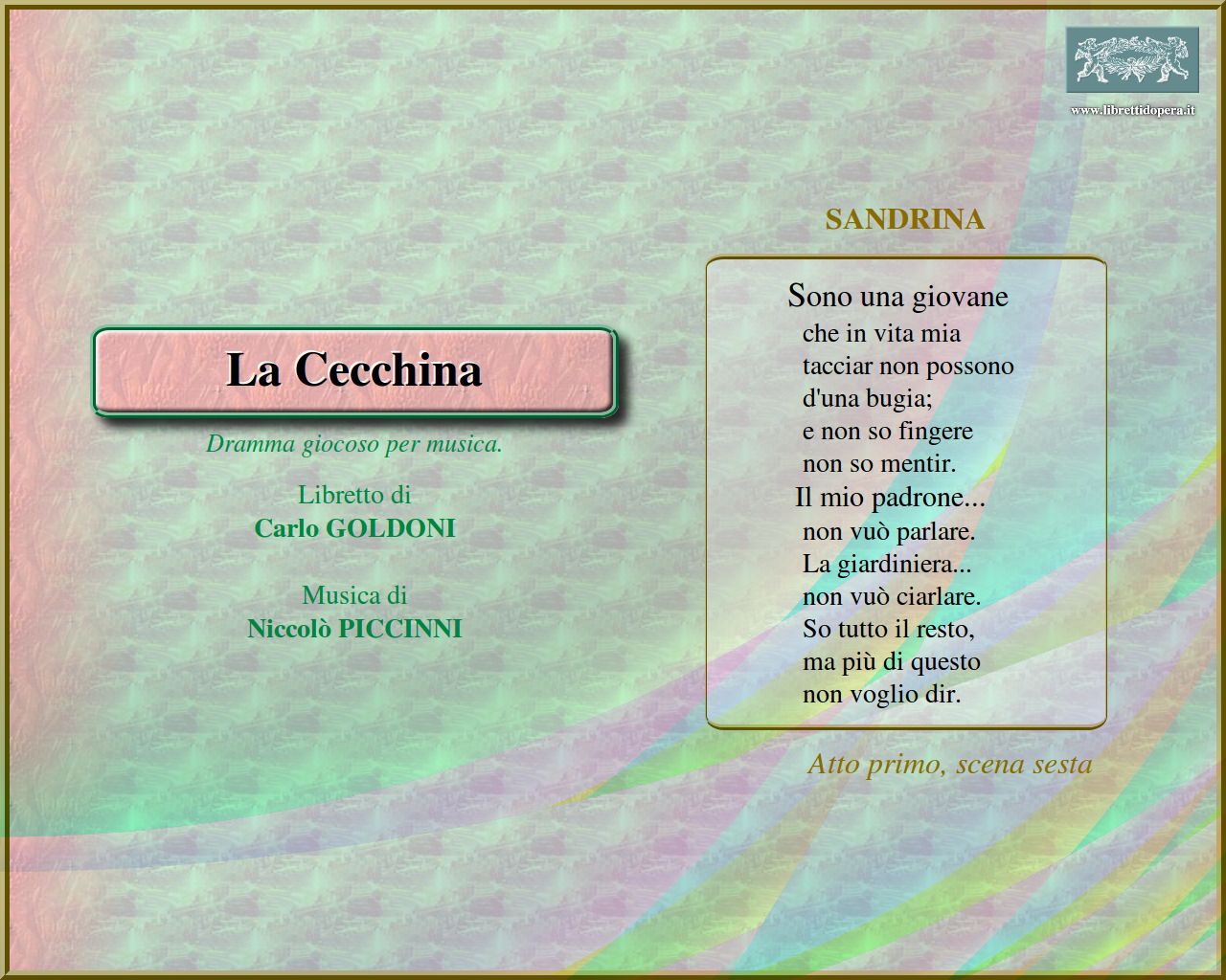 Sono una giovane Sono una giovane