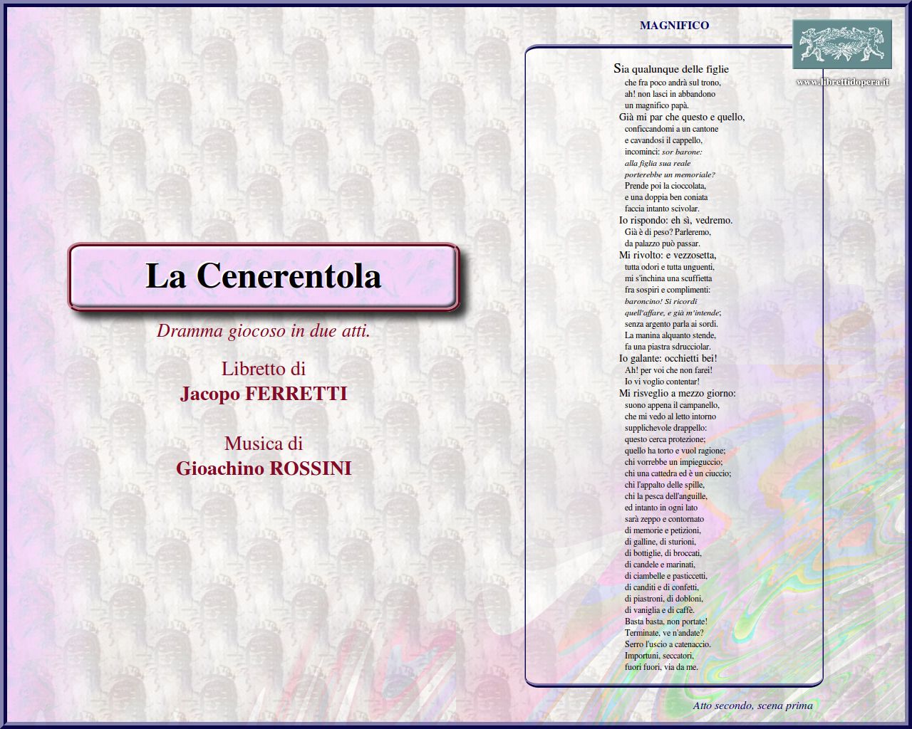 Sia qualunque delle figlie Sia qualunque delle figlie