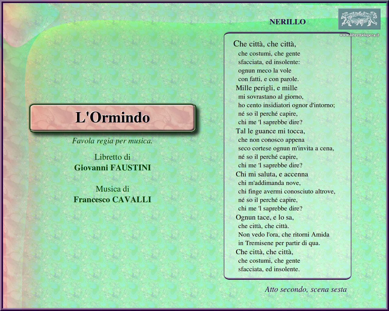 Che città, che città Che città, che città