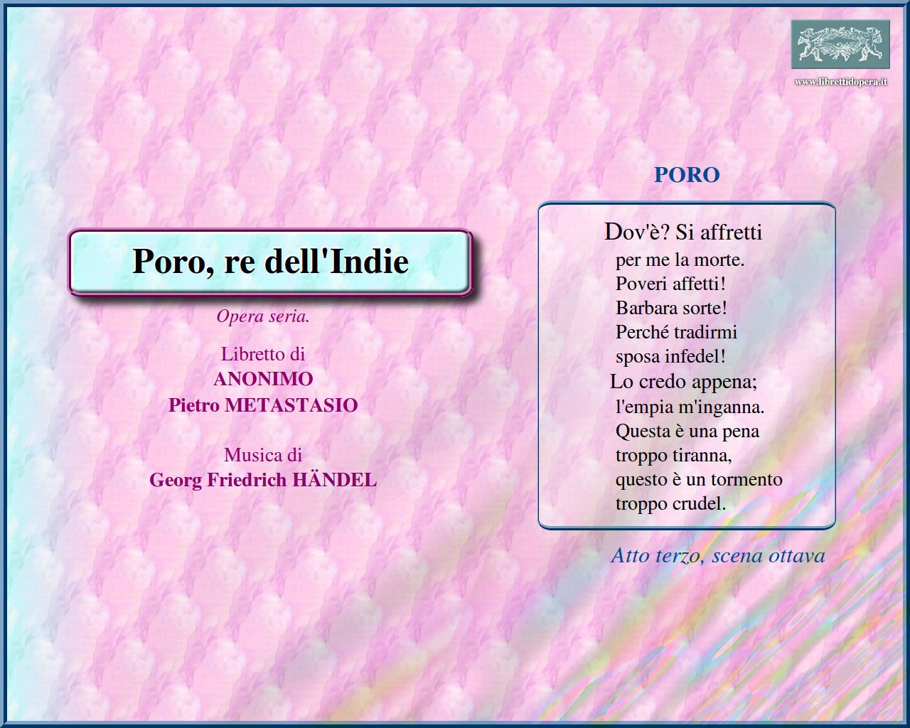 Dov'è? Si affretti Dov'è? Si affretti