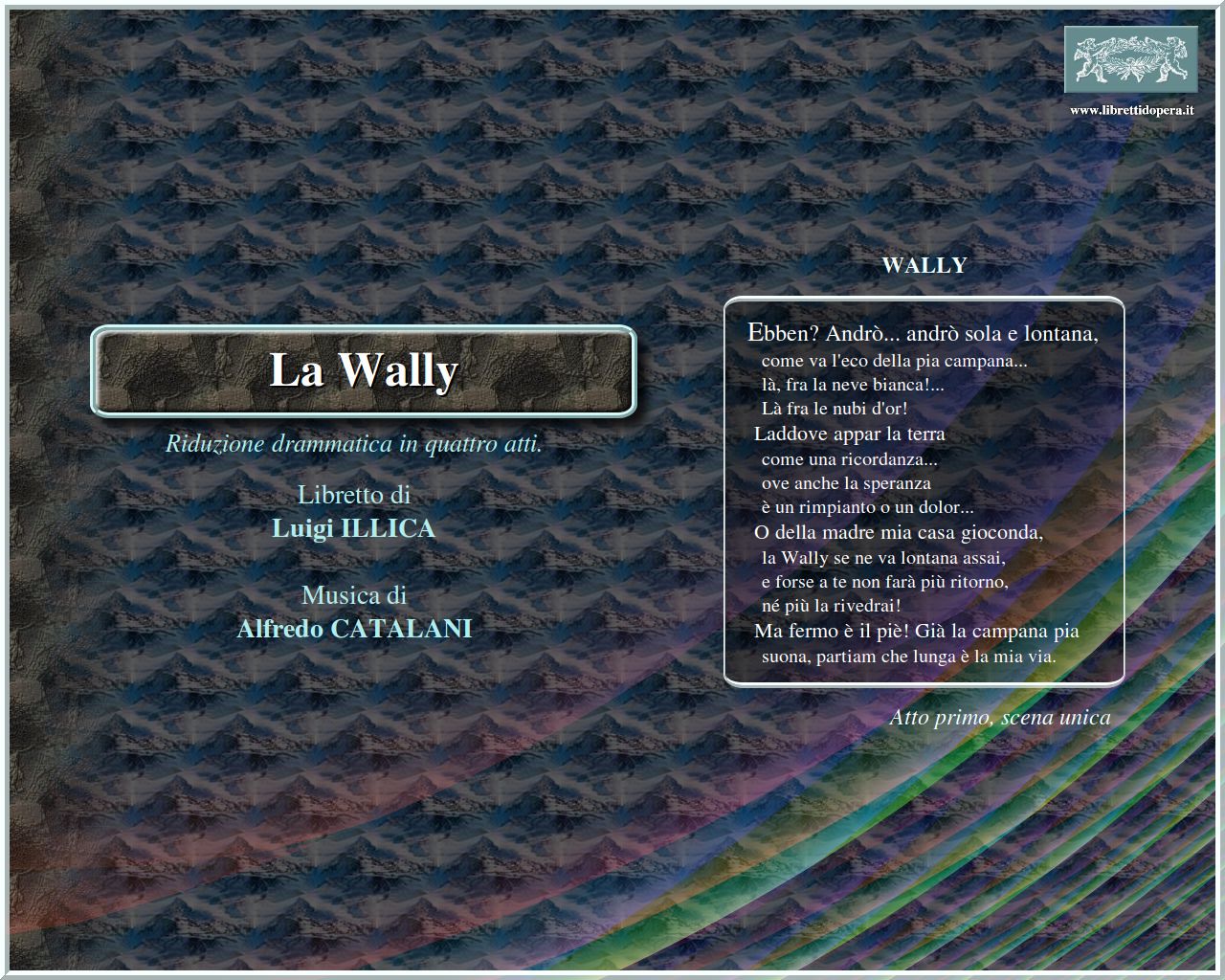 Ebben? Andrò... andrò sola e lontana Ebben? Andrò... andrò sola e lontana