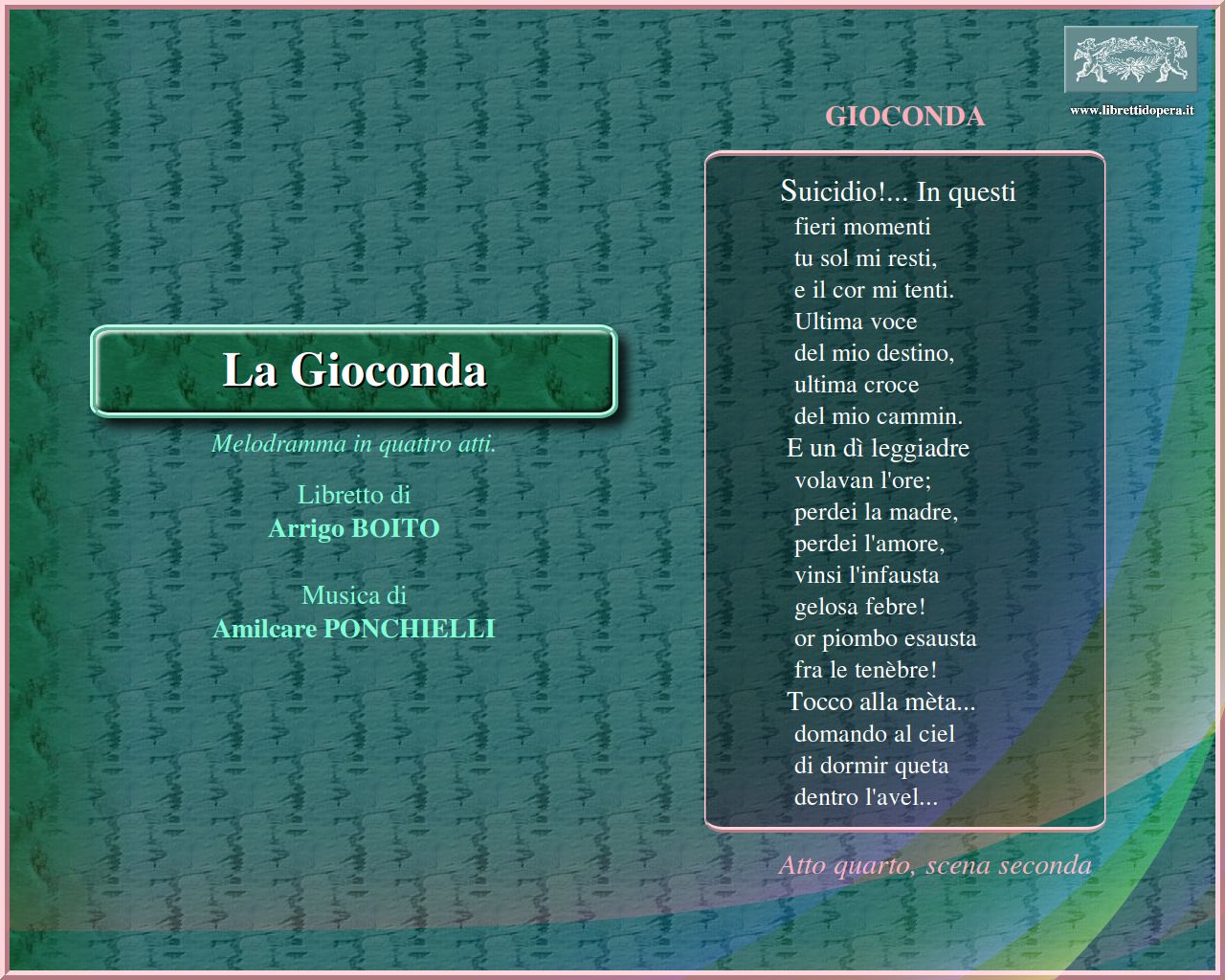 Suicidio!... In questi Suicidio!... In questi