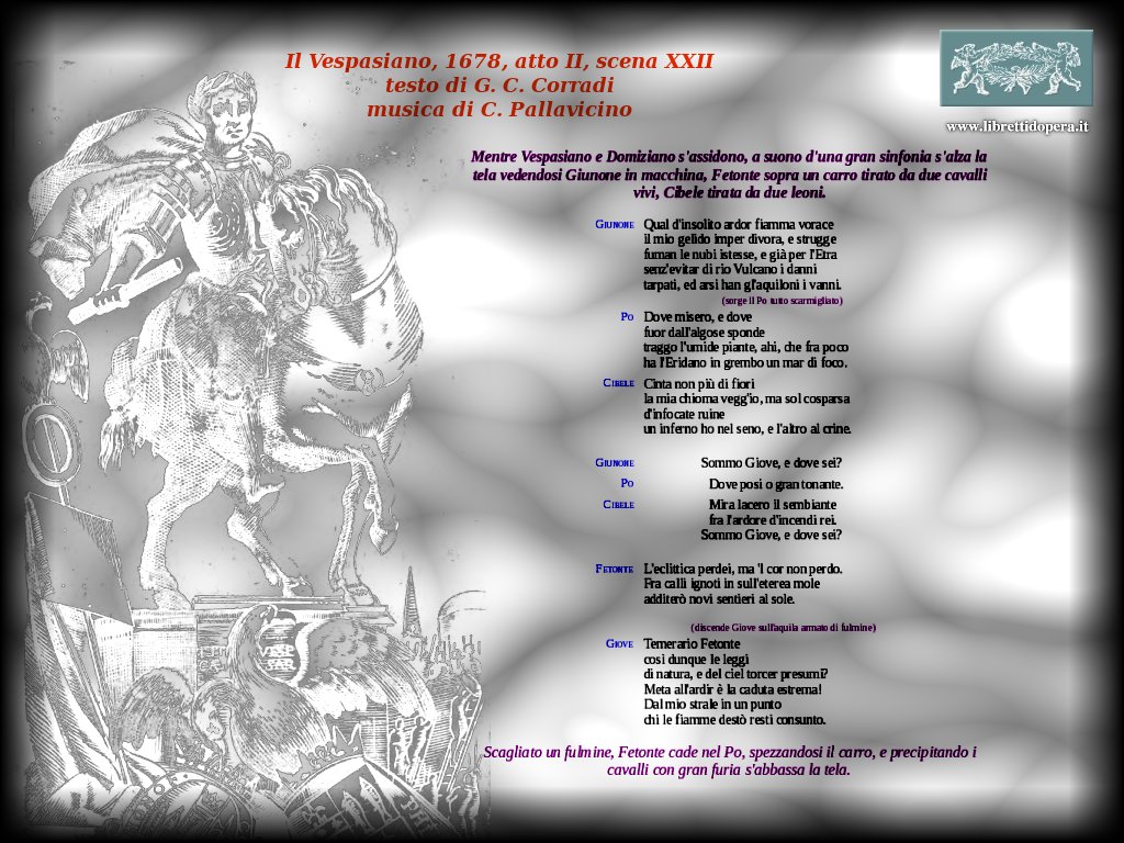 Mentre Vespasiano e Domiziano s'assidono Mentre Vespasiano e Domiziano s'assidono