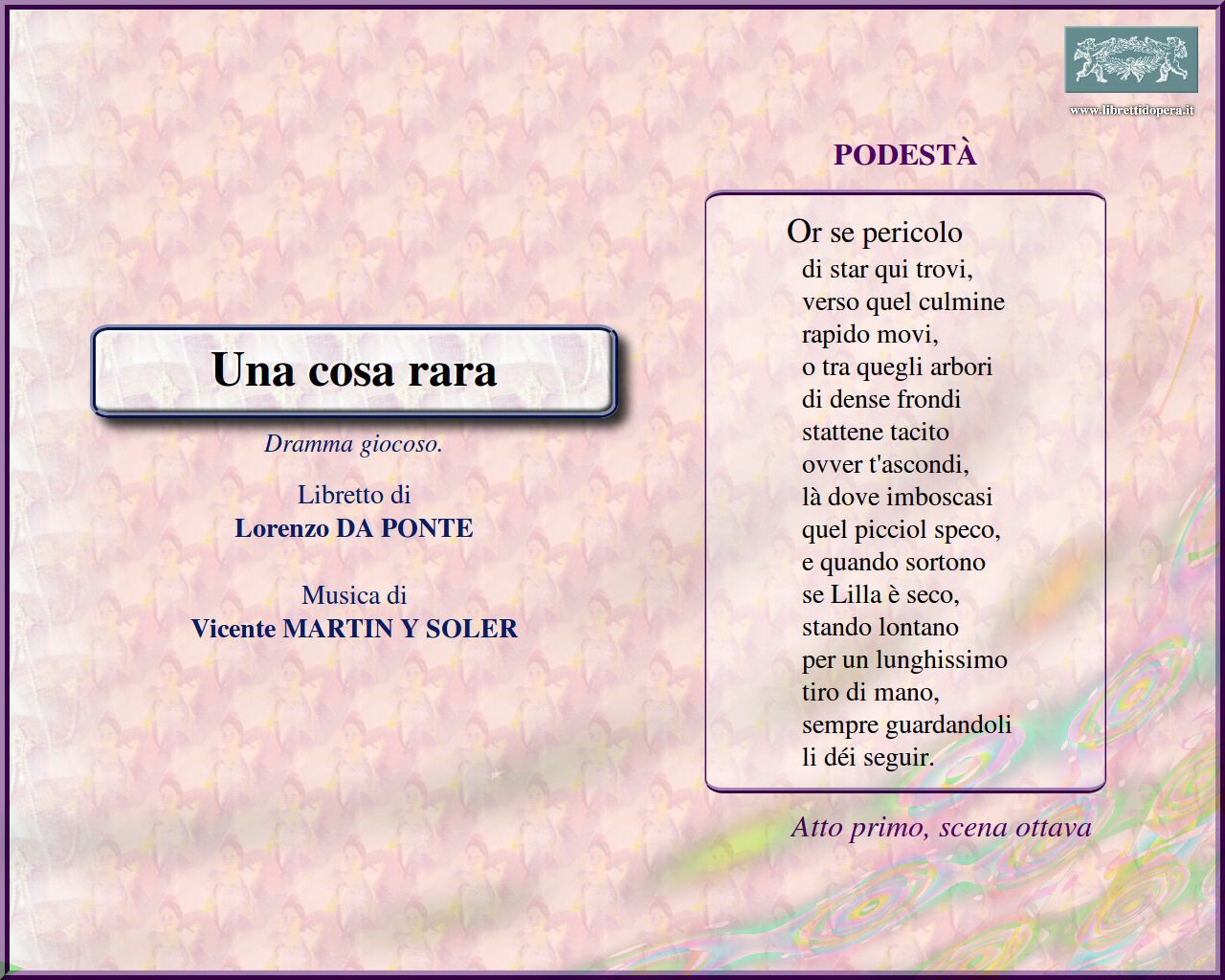 Or se pericolo Or se pericolo