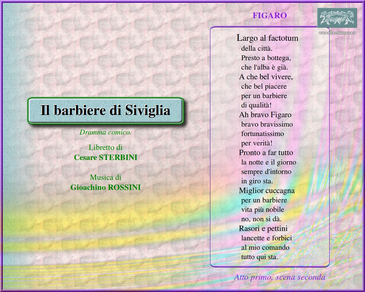 Largo al factotum Largo al factotum