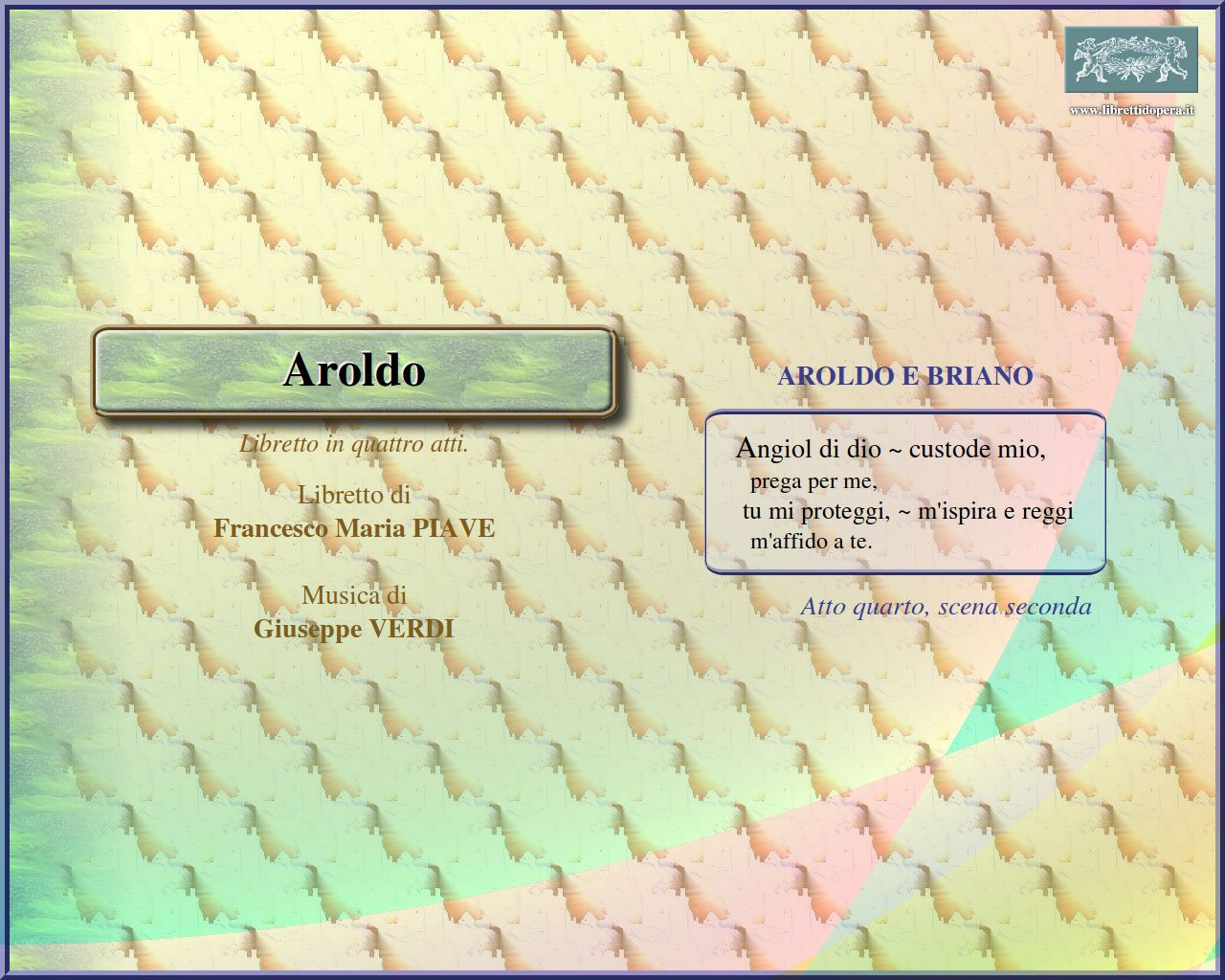 Angiol di dio, custode mio Angiol di dio, custode mio