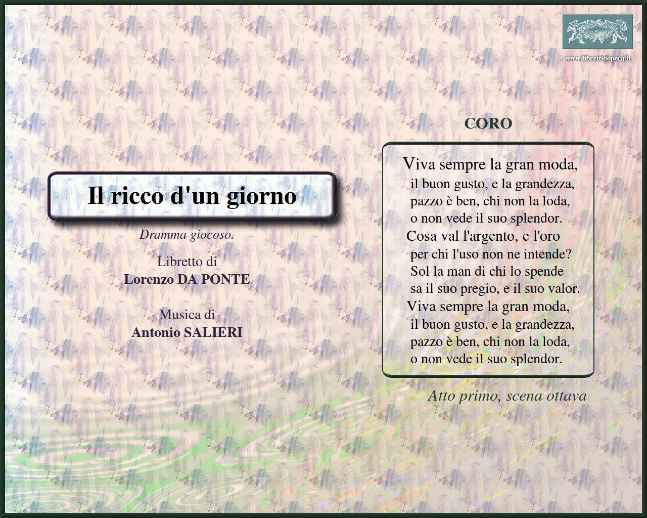 Viva sempre la gran moda Viva sempre la gran moda