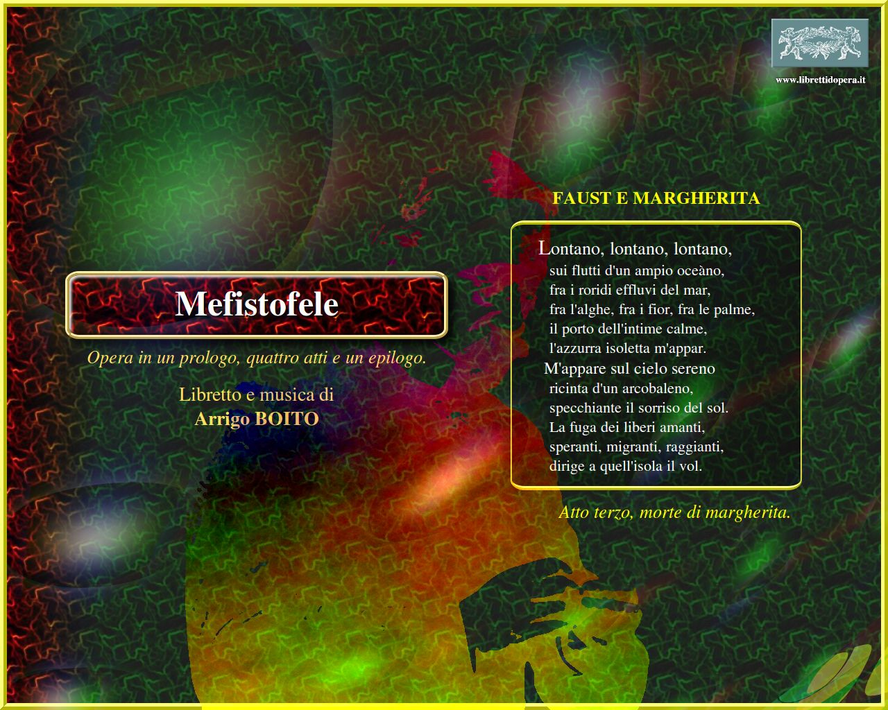 Lontano, lontano, lontano Lontano, lontano, lontano