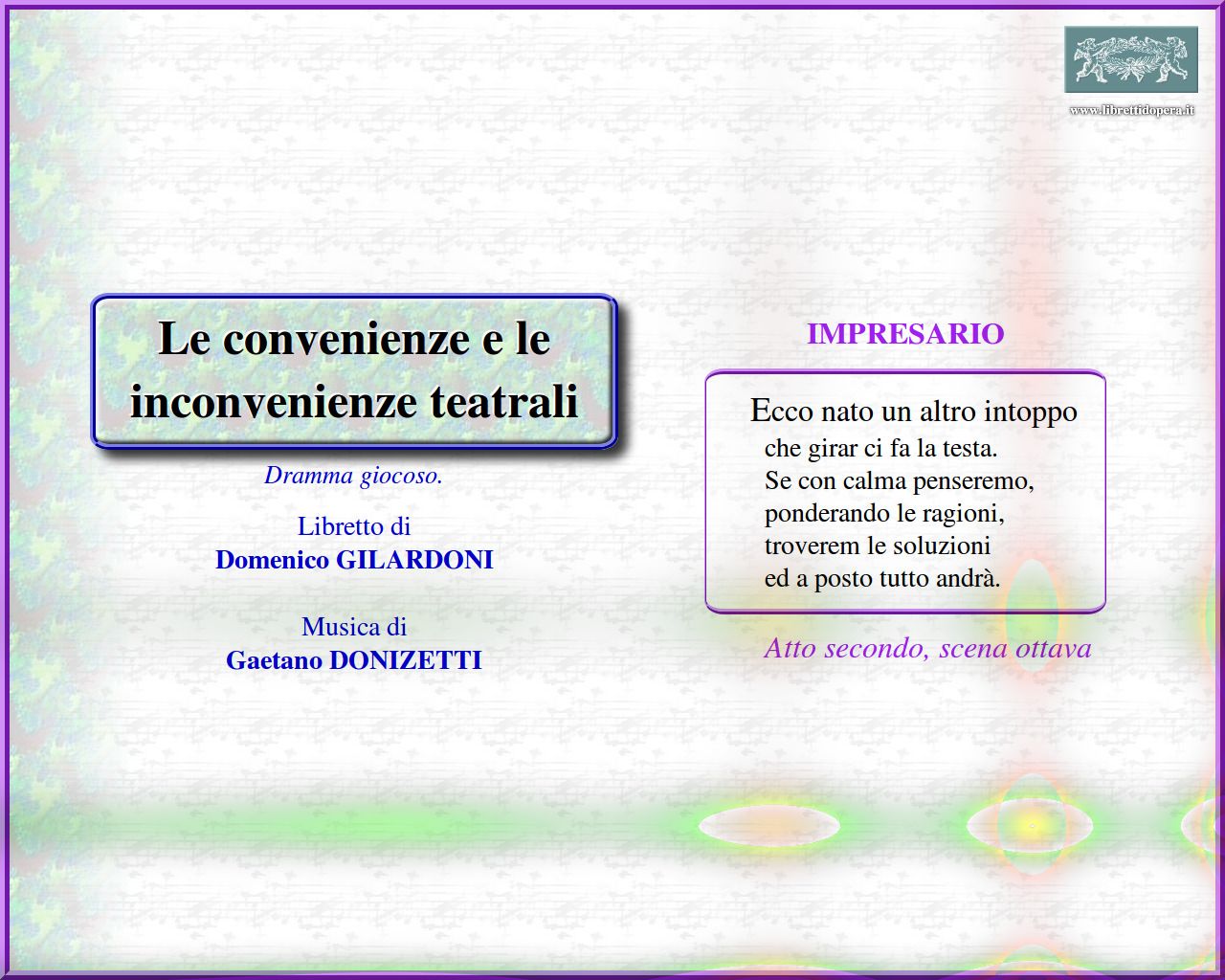 Ecco nato un altro intoppo Ecco nato un altro intoppo