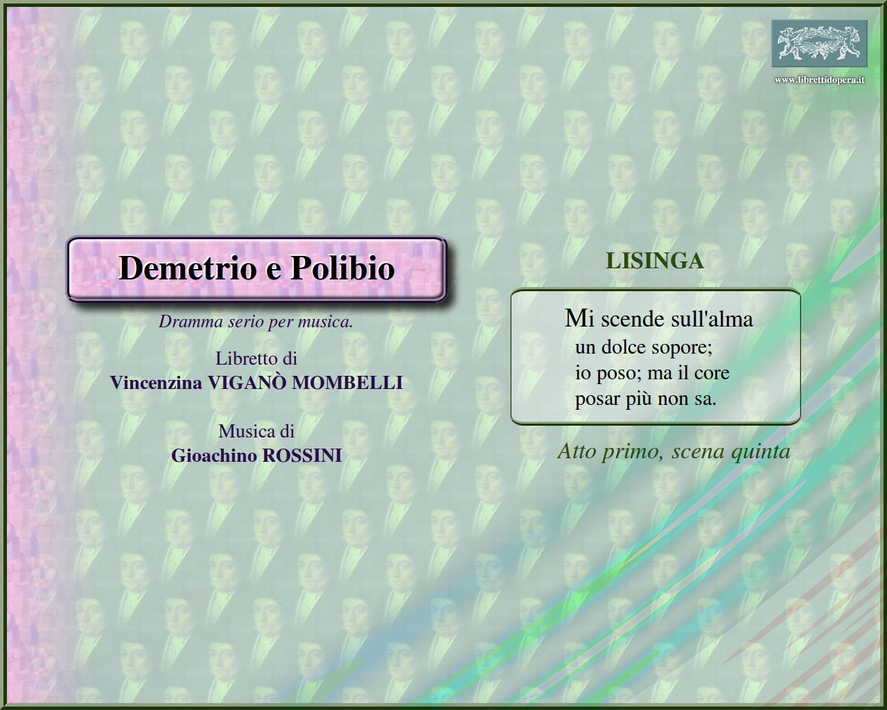 Mi scende sull'alma Mi scende sull'alma