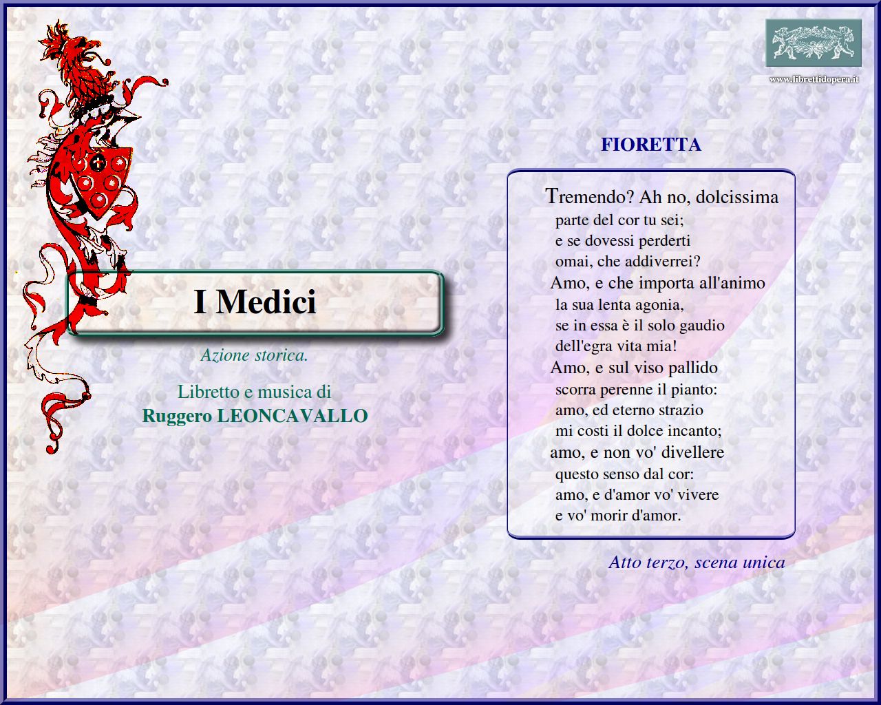 Tremendo? Ah no, dolcissima Tremendo? Ah no, dolcissima