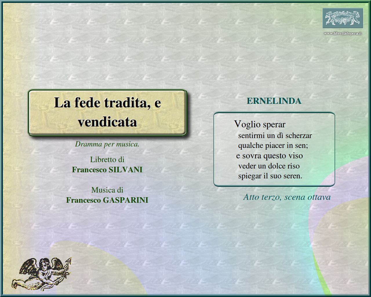 Voglio sperar Voglio sperar