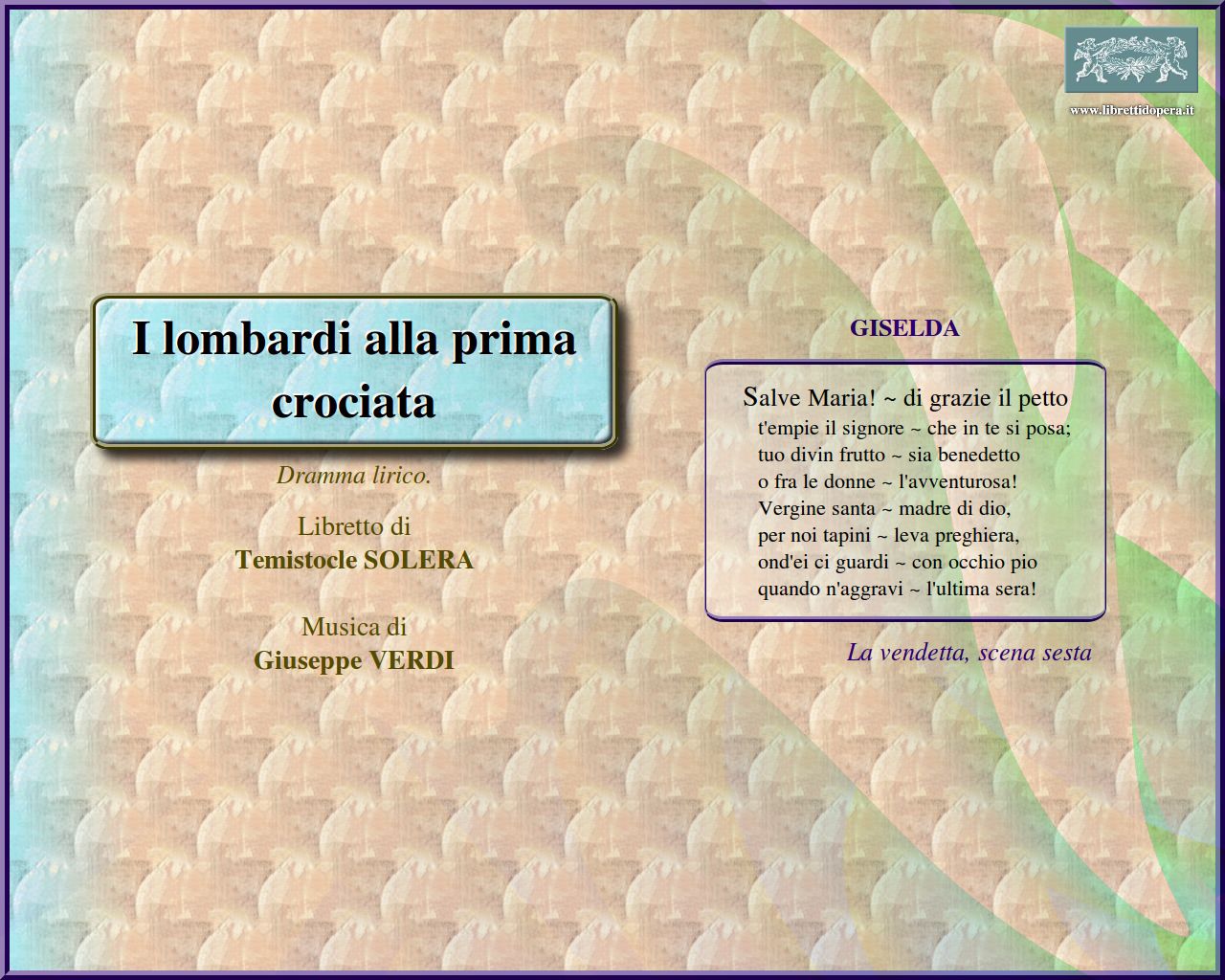 Salve Maria! di grazie il petto Salve Maria! di grazie il petto