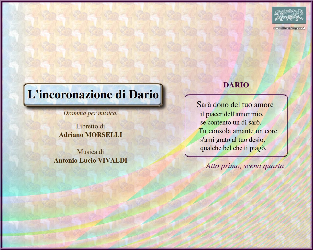 Sarà dono del tuo amore Sarà dono del tuo amore