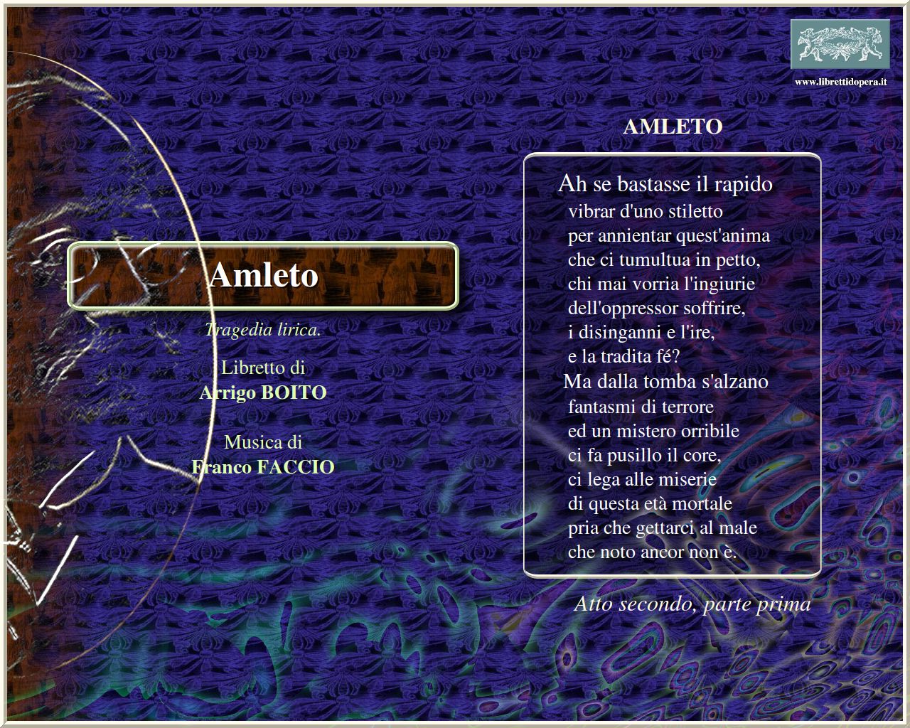 Ah se bastasse il rapido Ah se bastasse il rapido